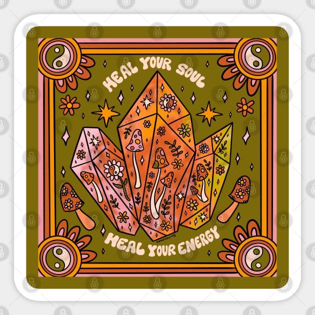 Heal Your Soul Sticker by Doodle by Meg